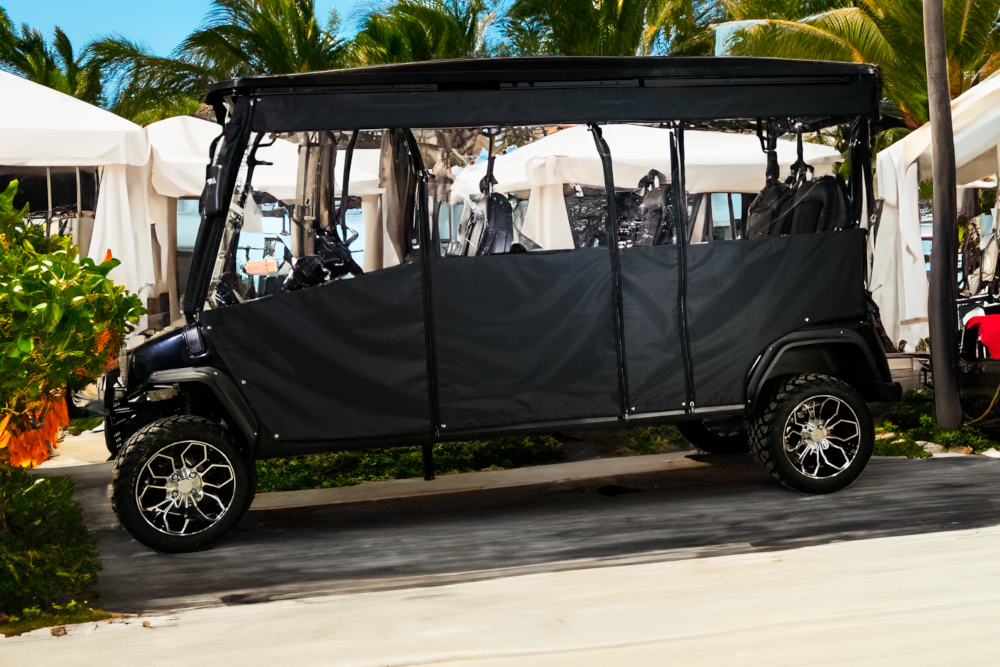 6 Passenger Sunbrella Track-Style Golf Cart Cover
