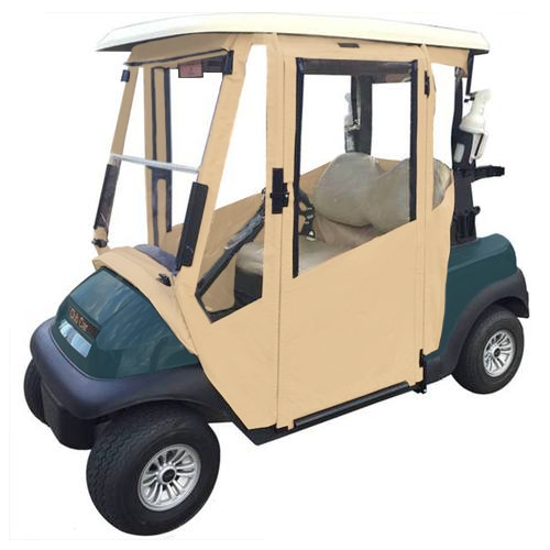 DoorWorks Hinged Hard Door Golf Cart Enclosures  - Marine Vinyl