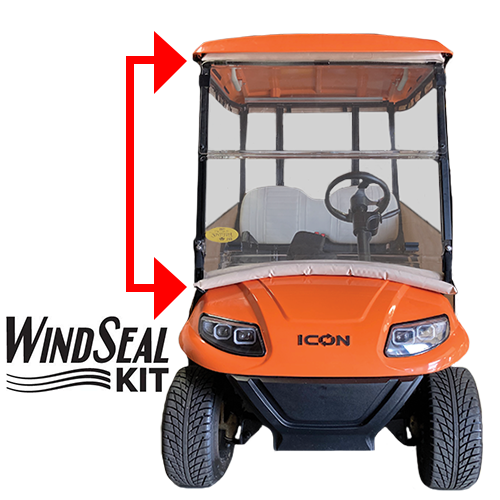 Matching WindSeal Kit. Wind-Proof Your Cart.